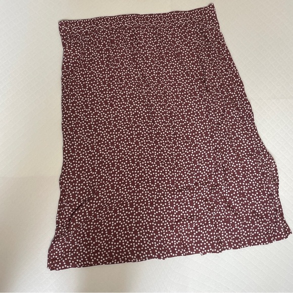 Express Mauve Midi Polka Dot Skirt Women’s size XL - Picture 6 of 8